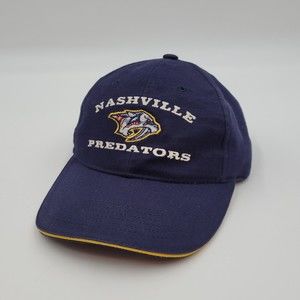 Nashville Predators Embroidered Logo NHL Hockey Adjustable Strapback Hat Cap